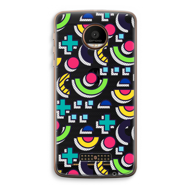 8-bit N°6: Motorola Moto Z Force Transparant Hoesje