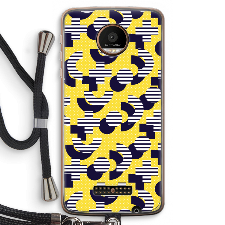 8-bit N°3: Motorola Moto Z Force Transparant Hoesje met koord