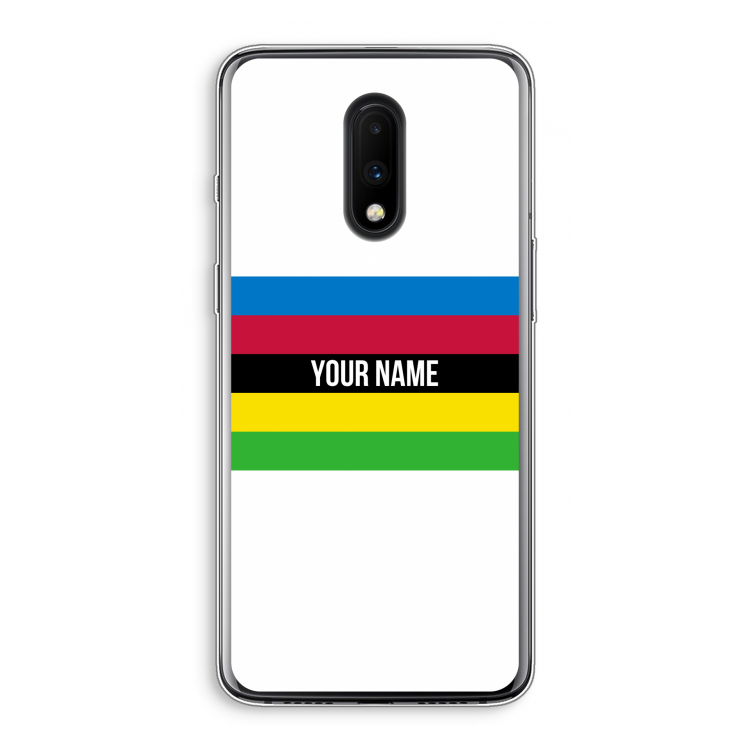 WK Wielrennen: OnePlus 7 Transparant Hoesje