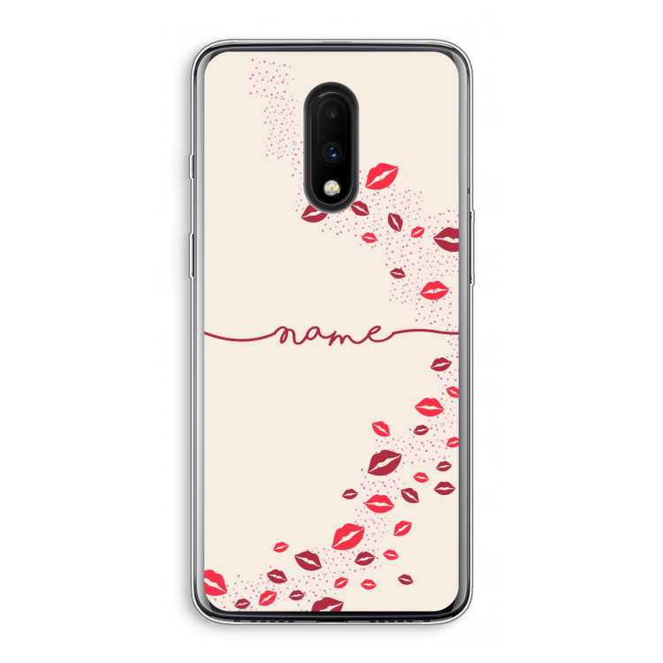 Kusjes: OnePlus 7 Transparant Hoesje