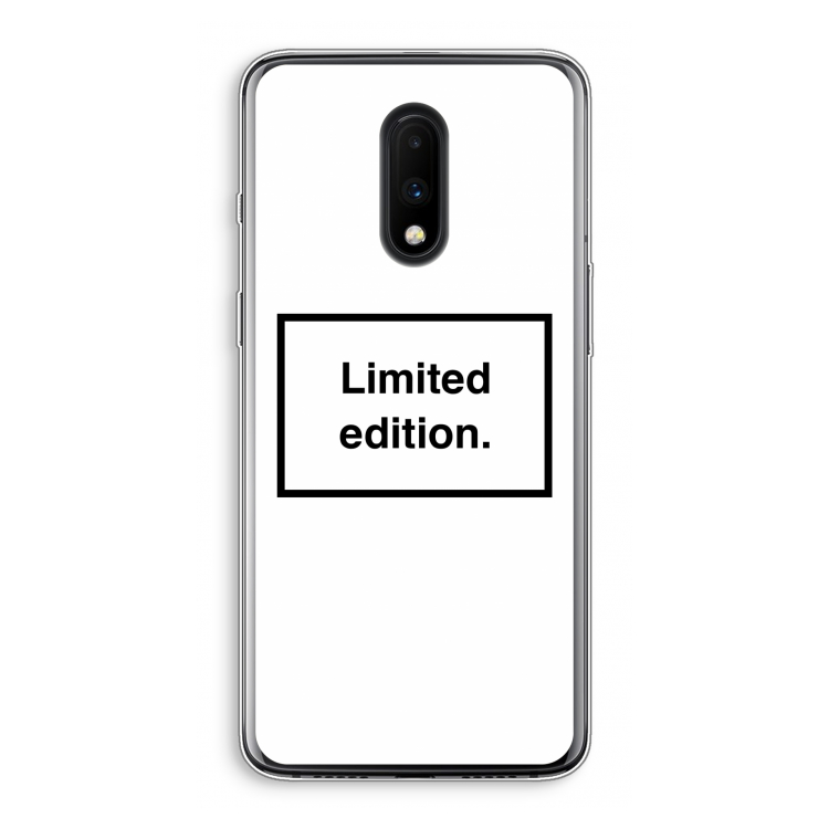 Limited edition: OnePlus 7 Transparant Hoesje