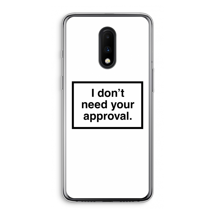 Don't need approval: OnePlus 7 Transparant Hoesje