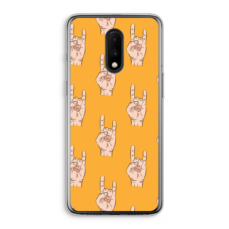 Rock: OnePlus 7 Transparant Hoesje