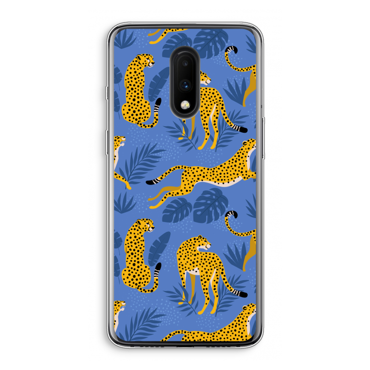 Luipaard: OnePlus 7 Transparant Hoesje
