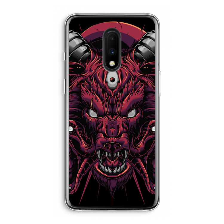 Hell Hound and Serpents: OnePlus 7 Transparant Hoesje