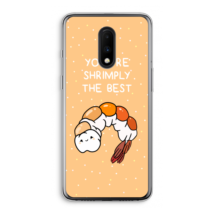 You're Shrimply The Best: OnePlus 7 Transparant Hoesje