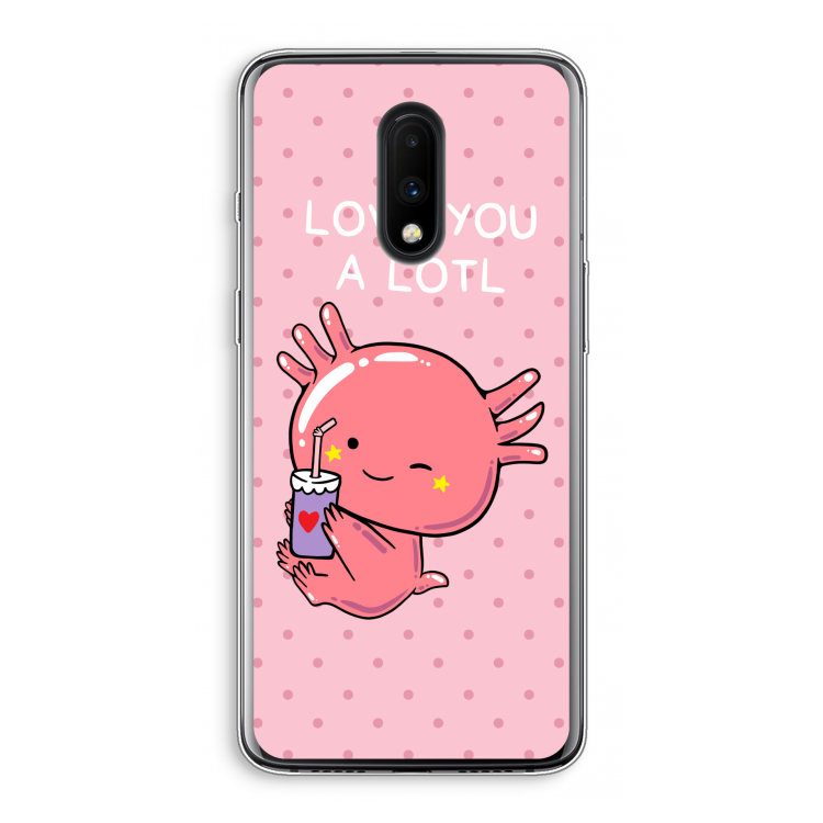 Love You A Lotl: OnePlus 7 Transparant Hoesje