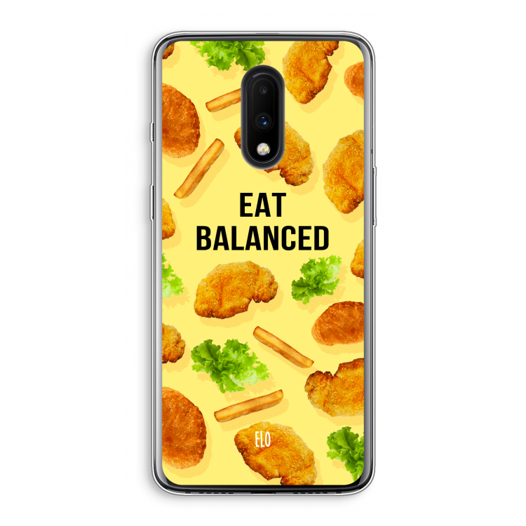 Eat Balanced: OnePlus 7 Transparant Hoesje