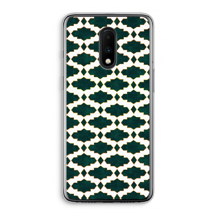 Moroccan tiles: OnePlus 7 Transparant Hoesje