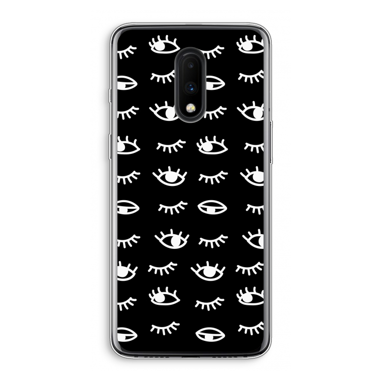 Eye pattern #3: OnePlus 7 Transparant Hoesje
