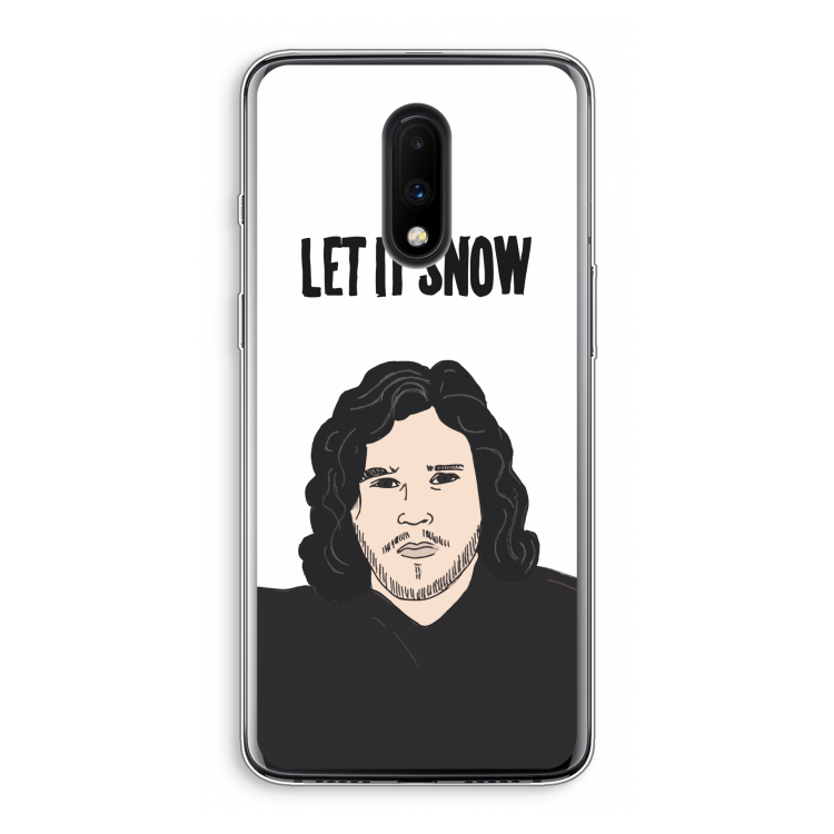 Let It Snow: OnePlus 7 Transparant Hoesje