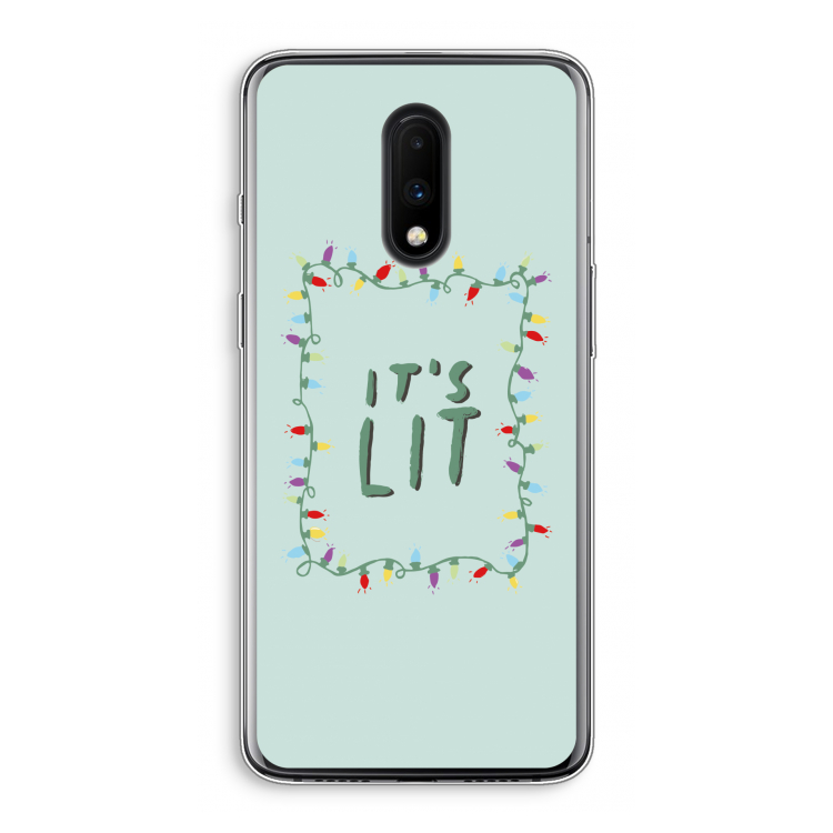 It's Lit: OnePlus 7 Transparant Hoesje