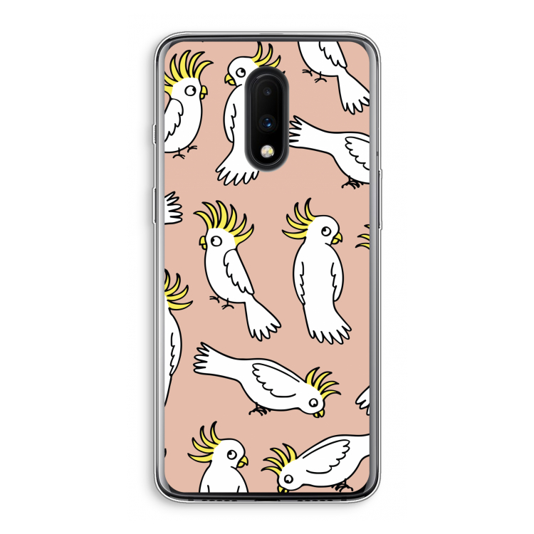 Papegaai: OnePlus 7 Transparant Hoesje