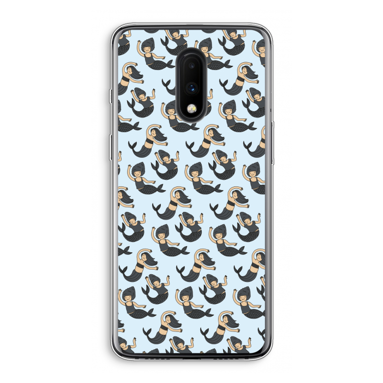 Zeemeermin: OnePlus 7 Transparant Hoesje