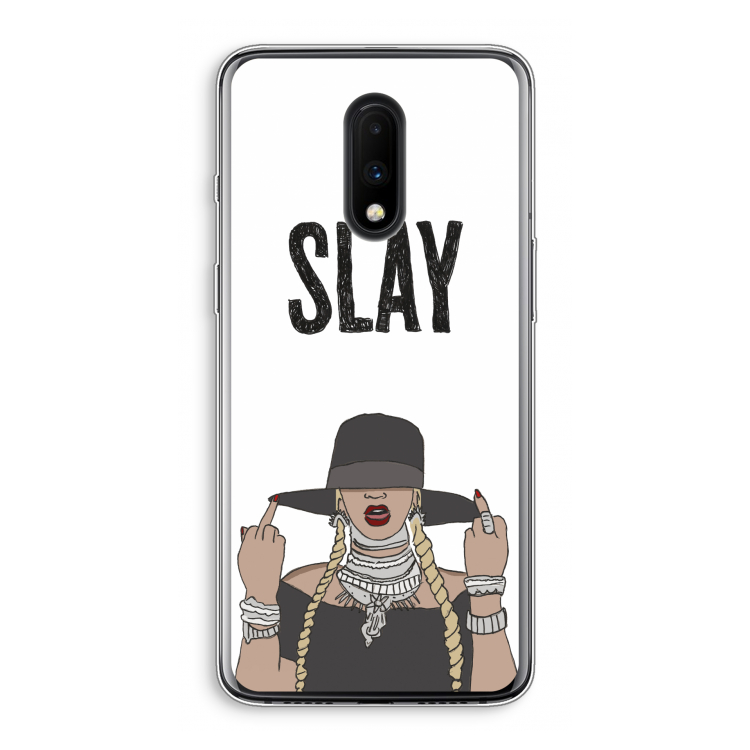 Slay All Day: OnePlus 7 Transparant Hoesje