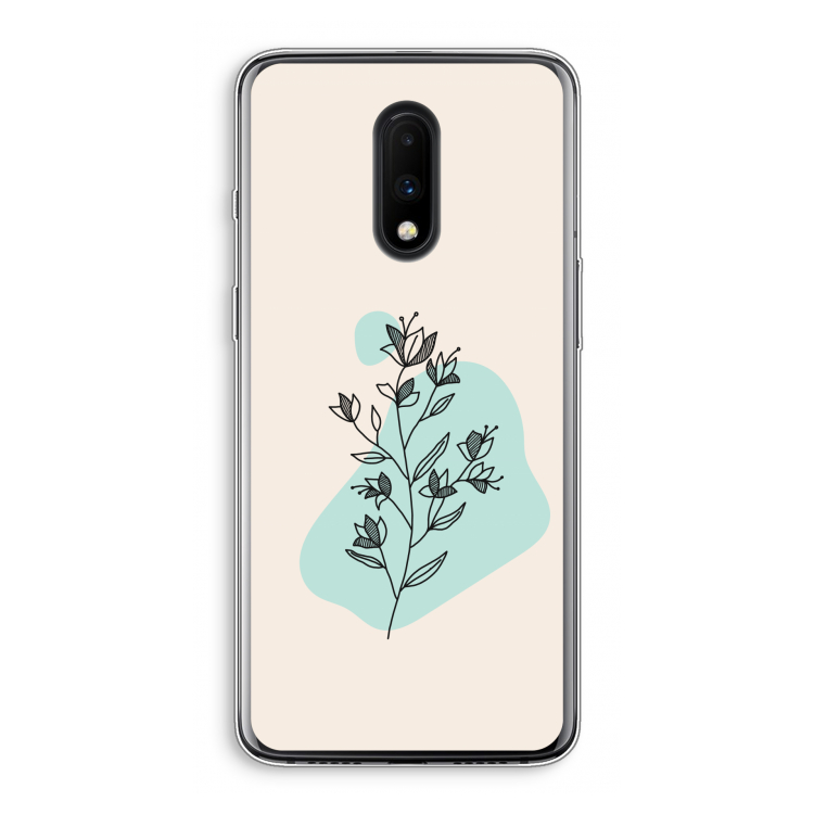 Violets are blue: OnePlus 7 Transparant Hoesje