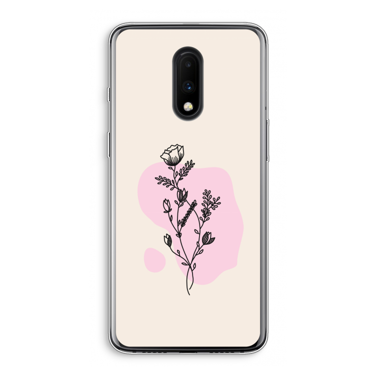 Roses are red: OnePlus 7 Transparant Hoesje