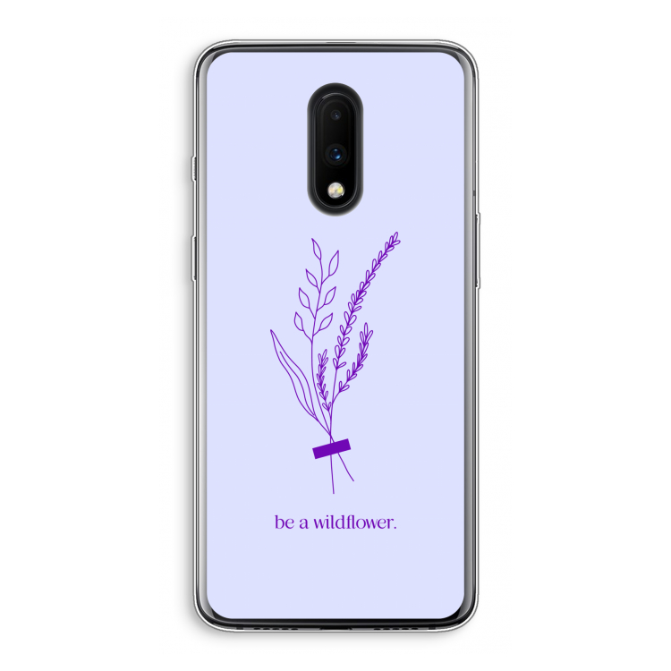 Be a wildflower: OnePlus 7 Transparant Hoesje
