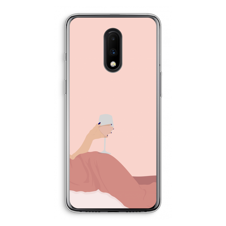 Wine: OnePlus 7 Transparant Hoesje