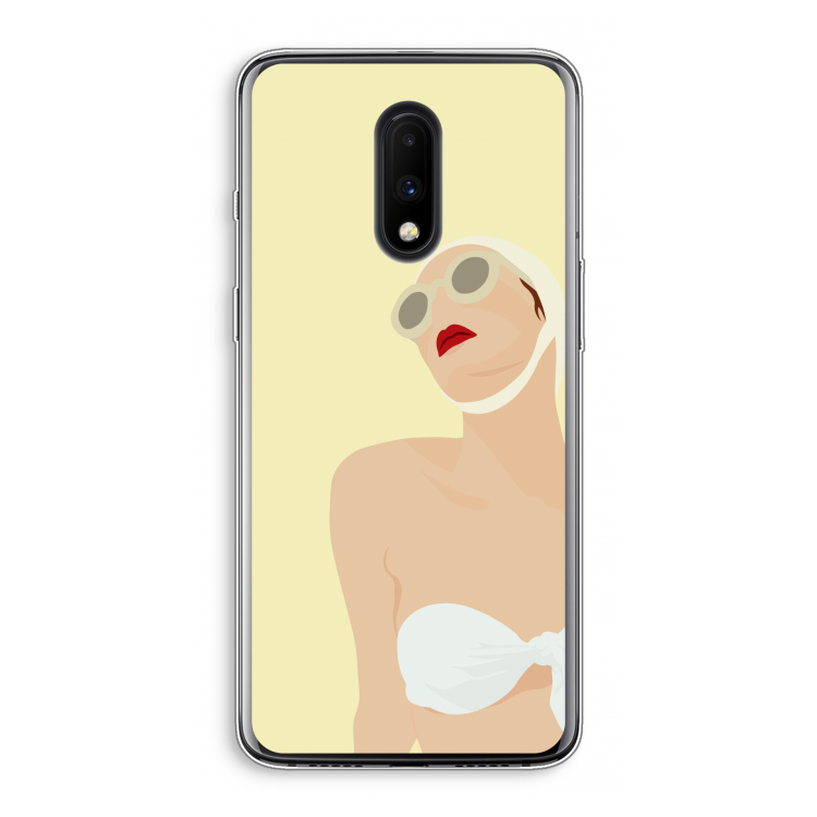 Summer: OnePlus 7 Transparant Hoesje