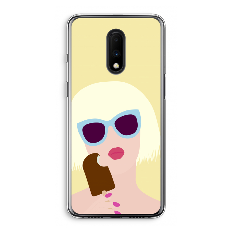 Ice cream: OnePlus 7 Transparant Hoesje