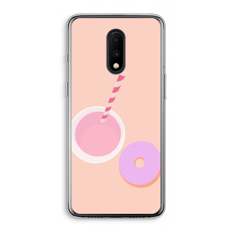 Donut: OnePlus 7 Transparant Hoesje