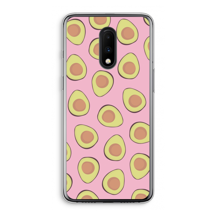 Dancing avocados: OnePlus 7 Transparant Hoesje