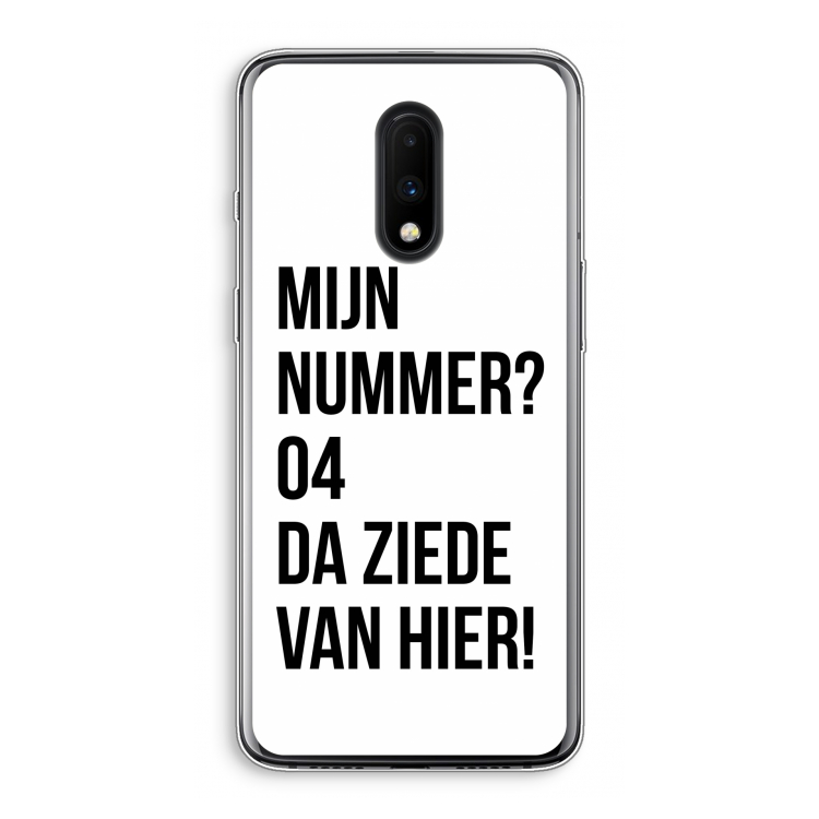 Da ziede van hier: OnePlus 7 Transparant Hoesje