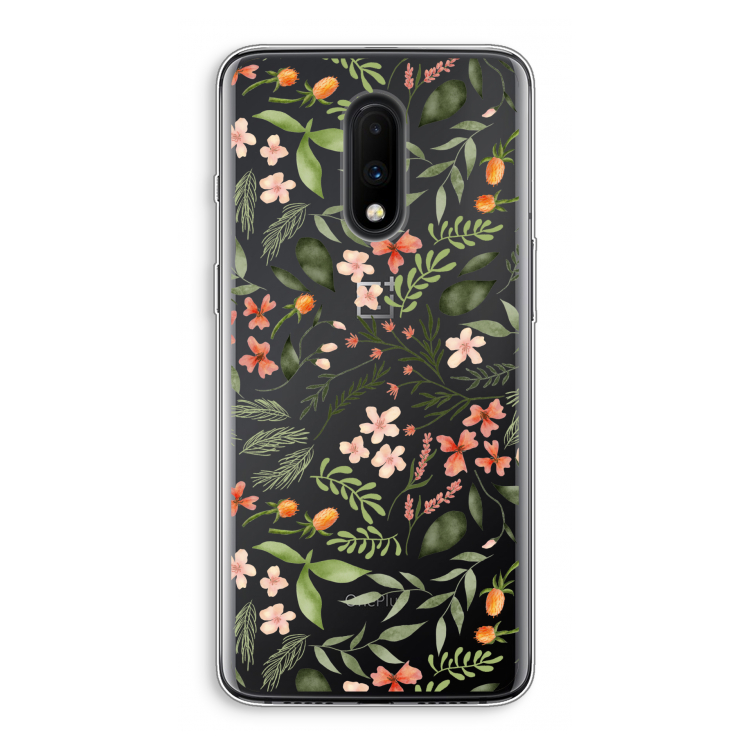 Sweet little flowers: OnePlus 7 Transparant Hoesje