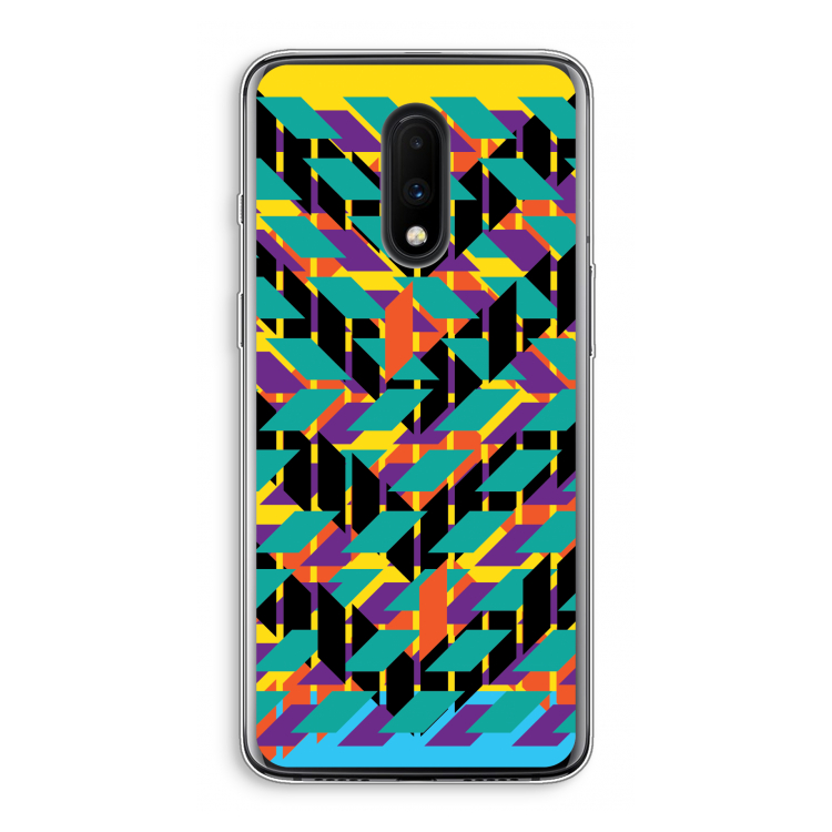Skew Bee 1: OnePlus 7 Transparant Hoesje