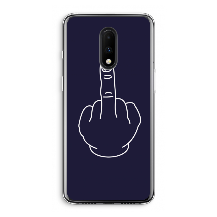 F**k U: OnePlus 7 Transparant Hoesje