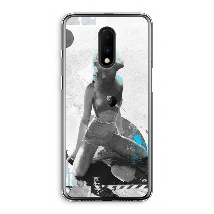 I will not feel a thing: OnePlus 7 Transparant Hoesje