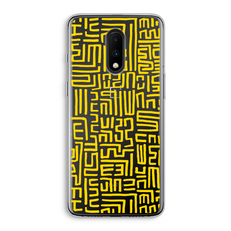 Majorelle Blue Print: OnePlus 7 Transparant Hoesje