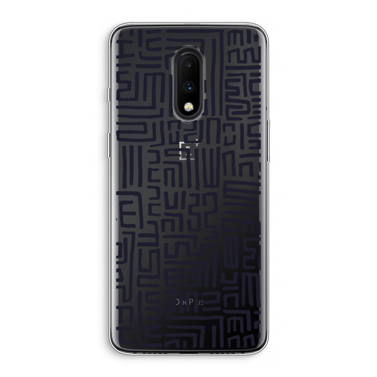 Moroccan Print: OnePlus 7 Transparant Hoesje
