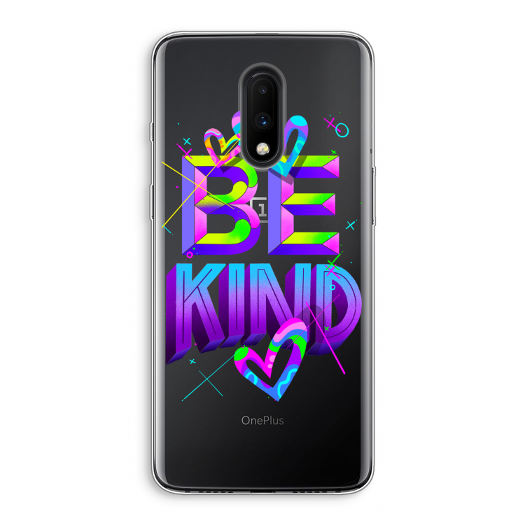 Be Kind: OnePlus 7 Transparant Hoesje