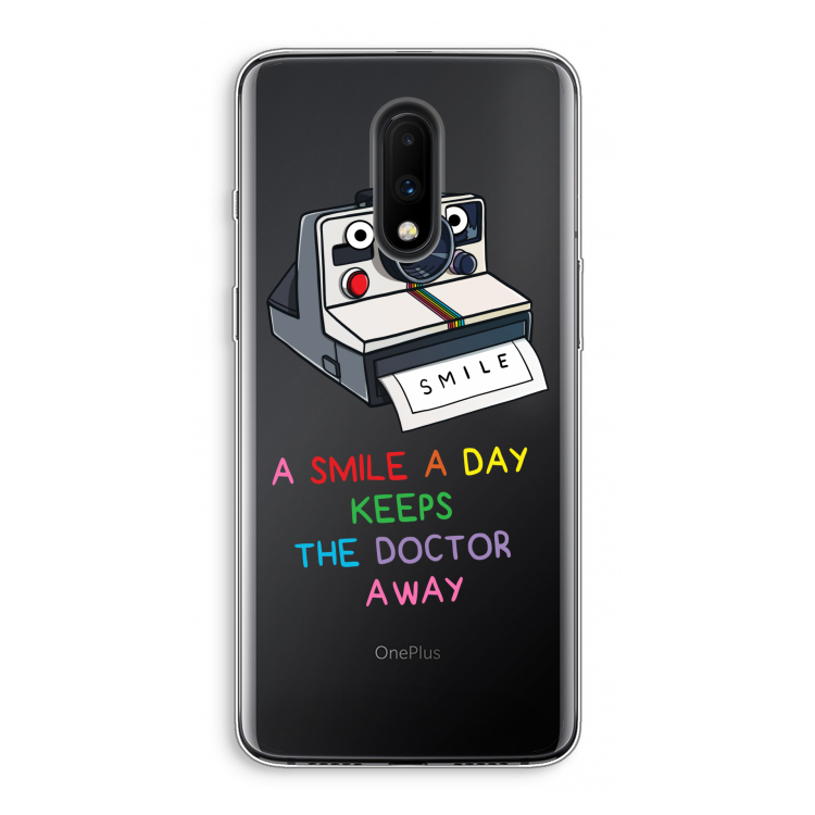 Smile: OnePlus 7 Transparant Hoesje