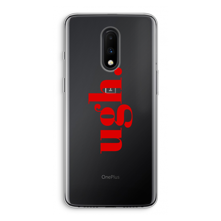 Ugh: OnePlus 7 Transparant Hoesje
