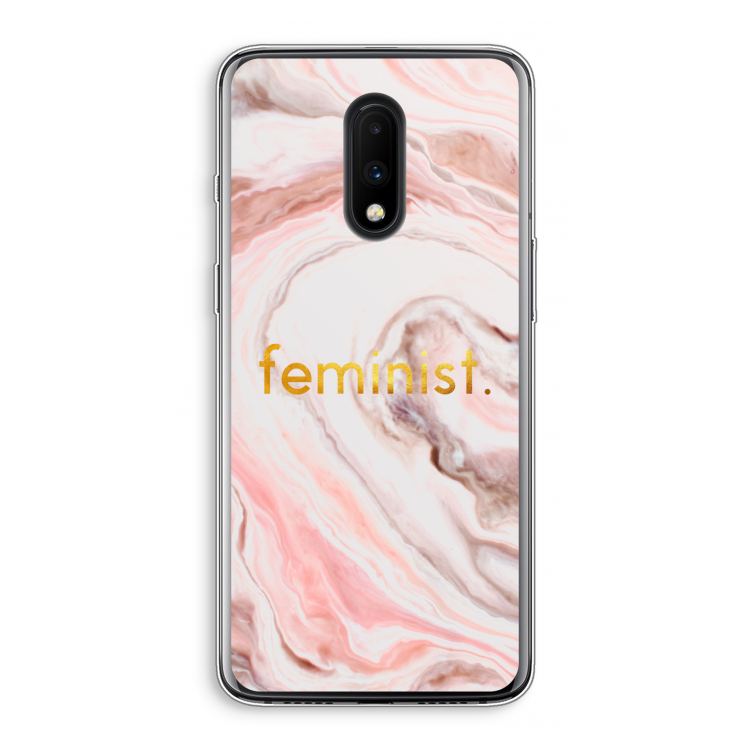 Feminist: OnePlus 7 Transparant Hoesje