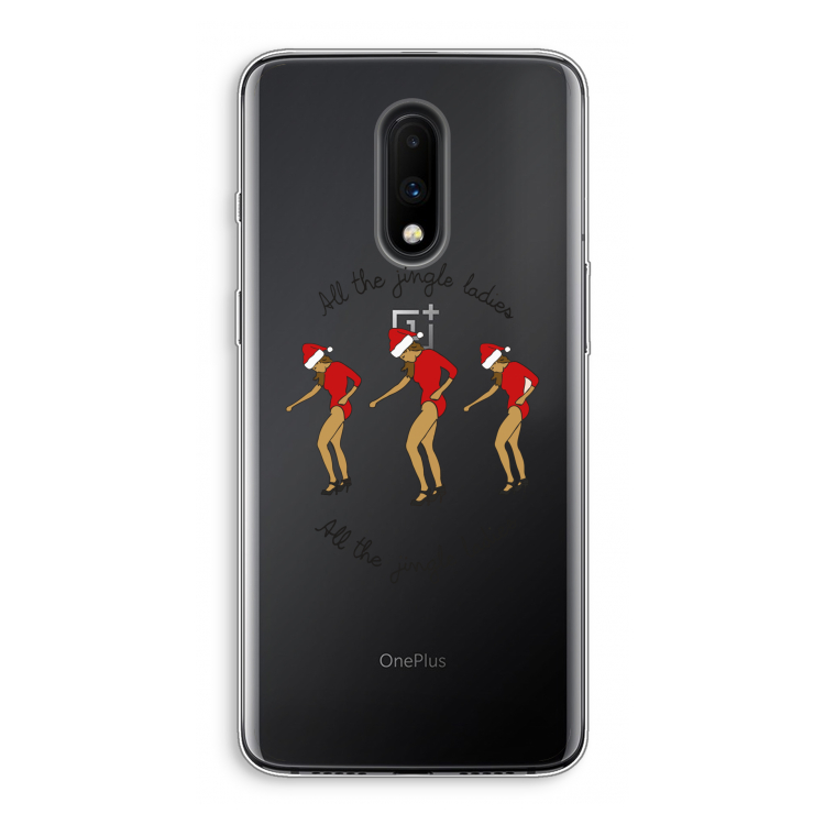 Jingle Ladies: OnePlus 7 Transparant Hoesje