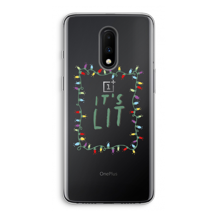 It's Lit: OnePlus 7 Transparant Hoesje