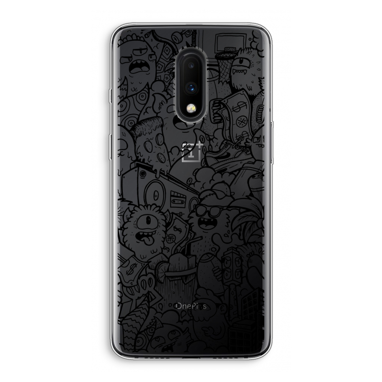 Vexx Black City : OnePlus 7 Transparant Hoesje