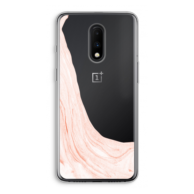 Peach bath: OnePlus 7 Transparant Hoesje