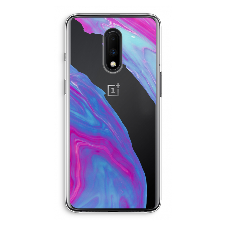 Zweverige regenboog: OnePlus 7 Transparant Hoesje