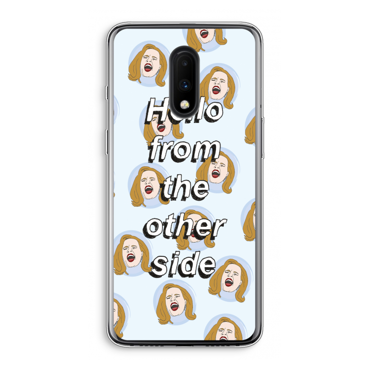 Hello: OnePlus 7 Transparant Hoesje