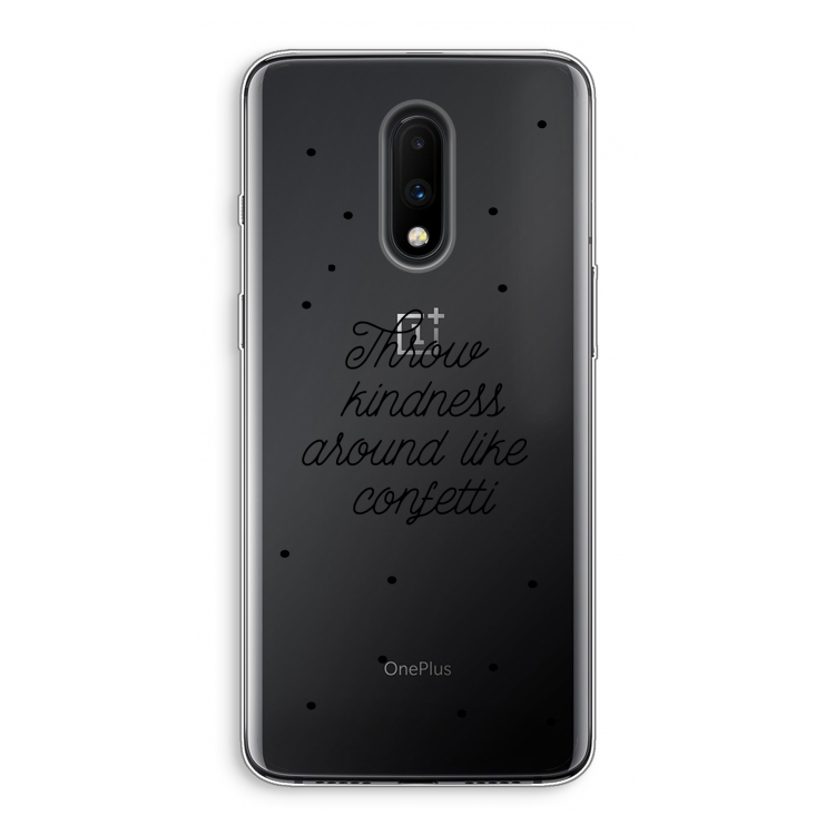 Confetti: OnePlus 7 Transparant Hoesje