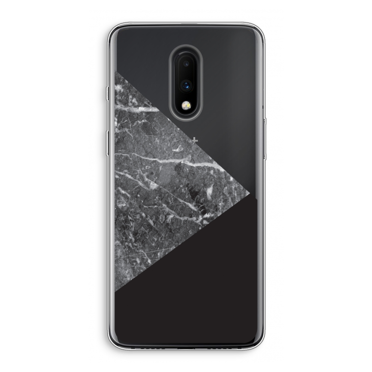 Combinatie marmer: OnePlus 7 Transparant Hoesje
