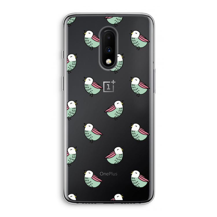 Vogeltjes: OnePlus 7 Transparant Hoesje