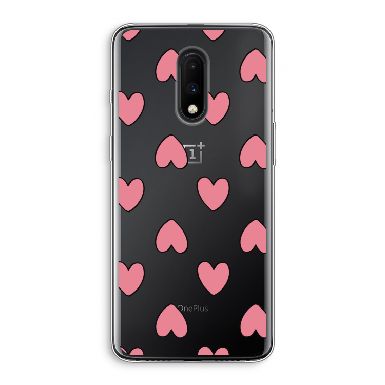 Ondersteboven verliefd: OnePlus 7 Transparant Hoesje