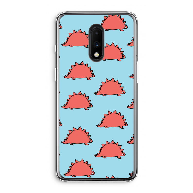 Dinosawrr: OnePlus 7 Transparant Hoesje