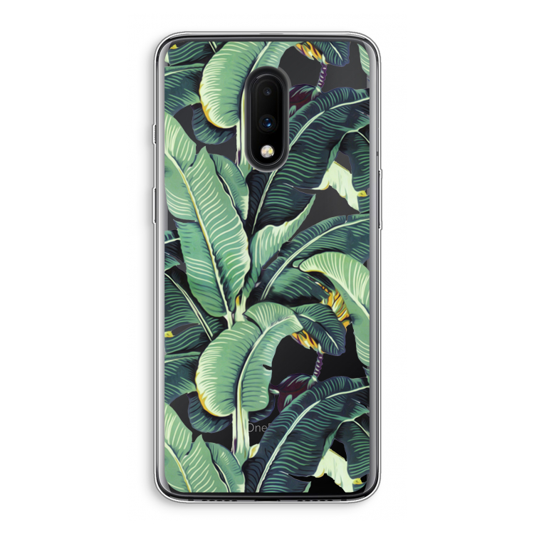 Bananenbladeren: OnePlus 7 Transparant Hoesje